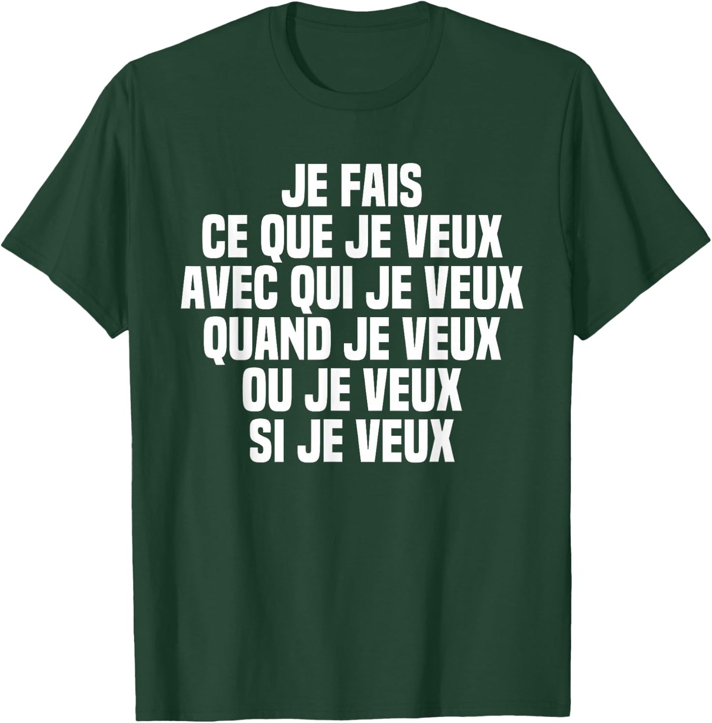 I Do What I Want When I Want Or Want If I Want , Black, S T-Shirt - T-Shirt | Forest