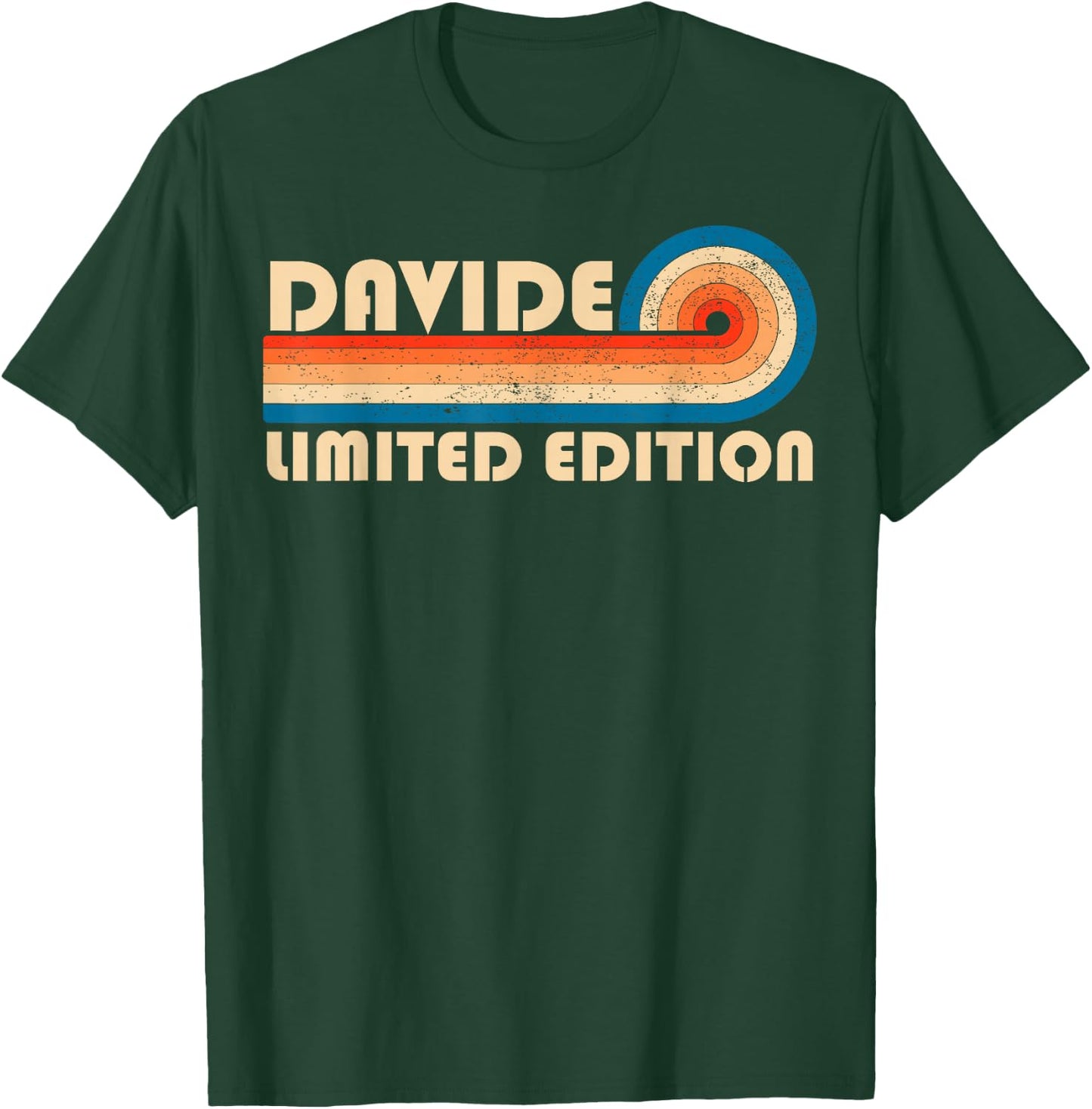 DAVIDE Retro 70s 80s Sunset Stripe T-Shirt - T-Shirt | Forest