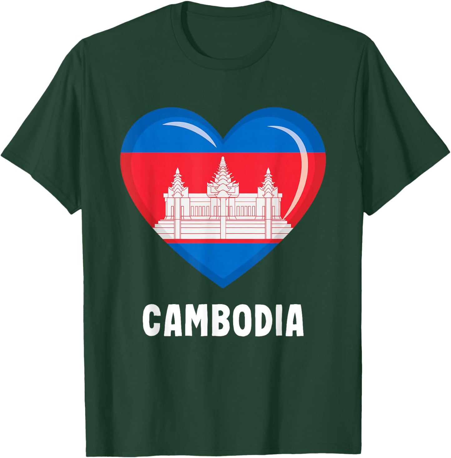 Cambodia Cambodia Flag T-Shirt - T-Shirt | Forest