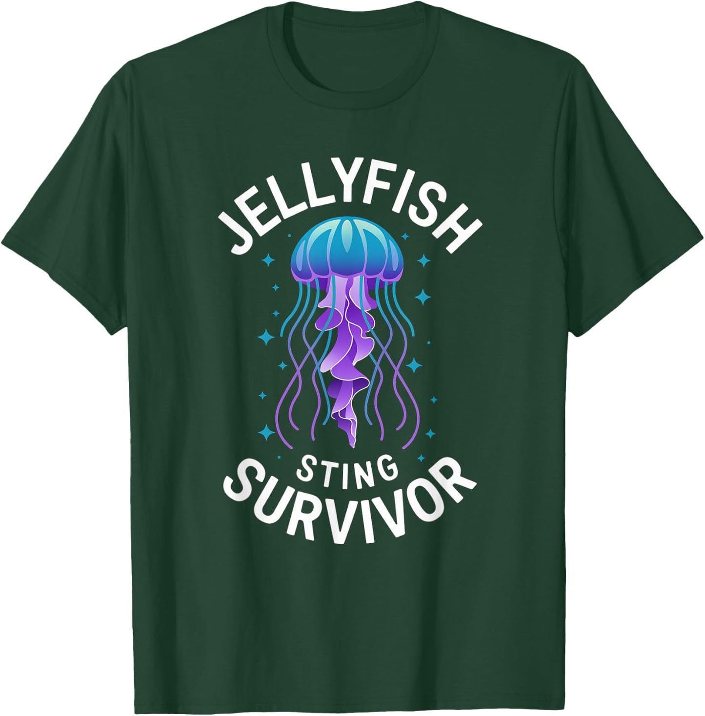Jellyfish Sting Survivor Portuguese Man O War T-Shirt - T-Shirt | Forest