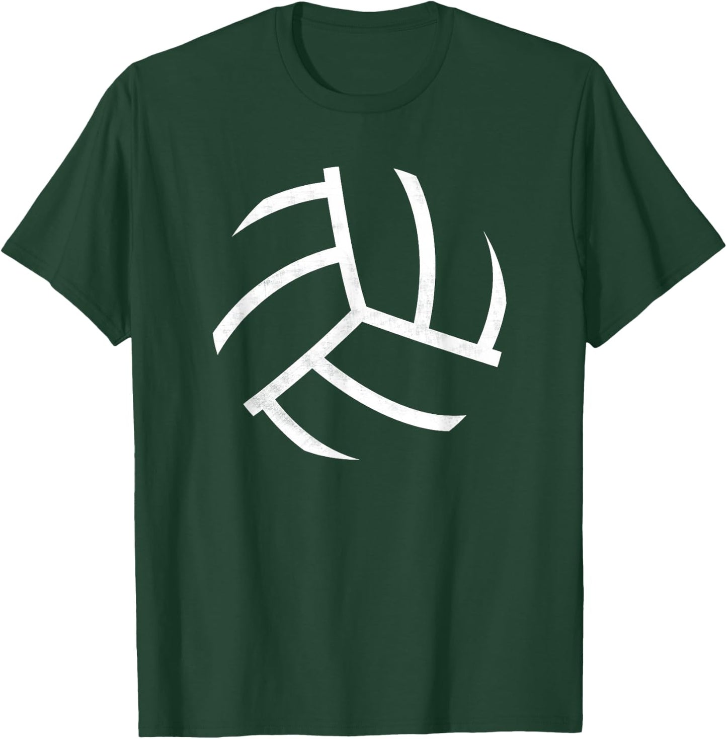 Volley Ball Apparel Classic Fit Black Modern Volleyball Graphic T-Shirt - T-Shirt | Forest