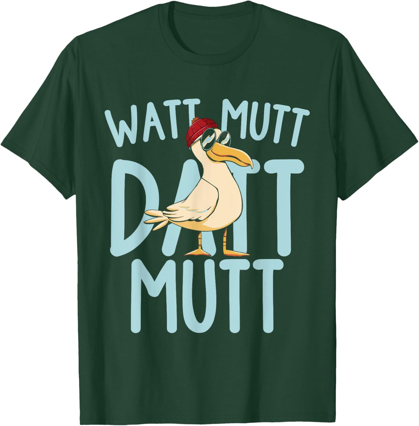 Lustige Möwe Mit Sonnebrille Norddeutsche Sprüche T-Shirt - T-Shirt | Forest