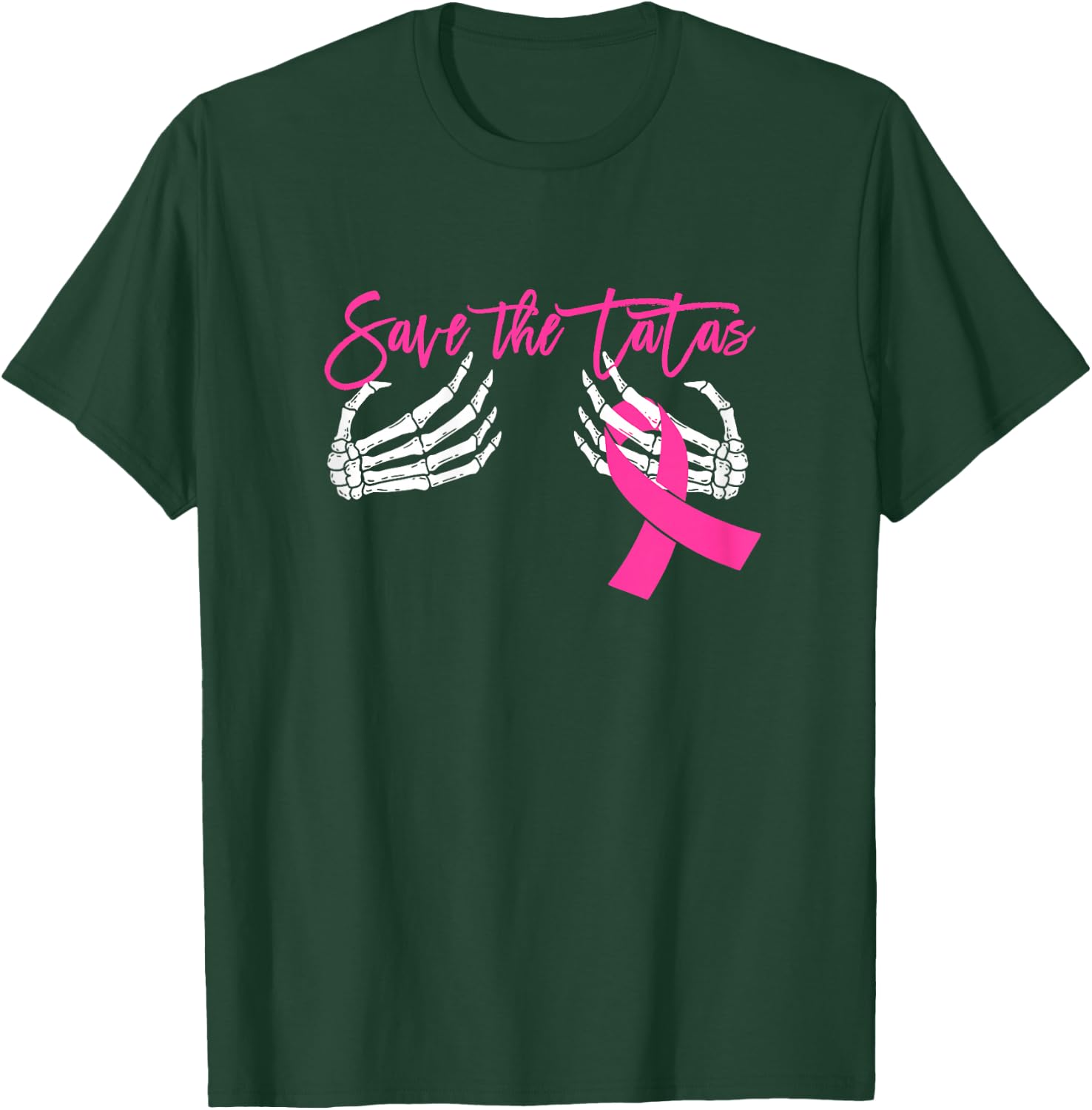 Save the Tatas Breast Cancer Awareness T-Shirt - T-Shirt | Forest