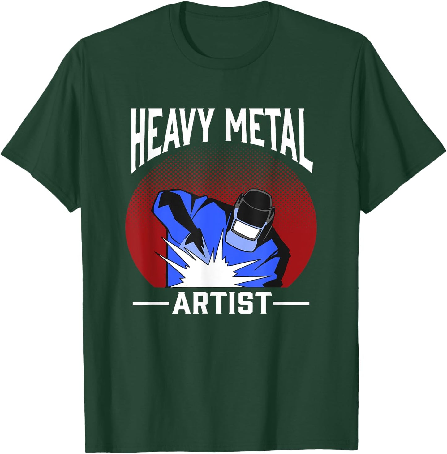 WIG MAG Humour Metal Builder with Welding Lock Workshop, black T-Shirt - T-Shirt | Forest