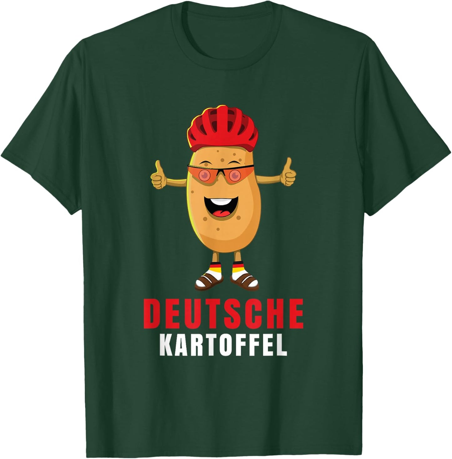 Deutsche Kartoffel Sarkasmus Deutsch Deutscher Alman T-Shirt - T-Shirt | Forest