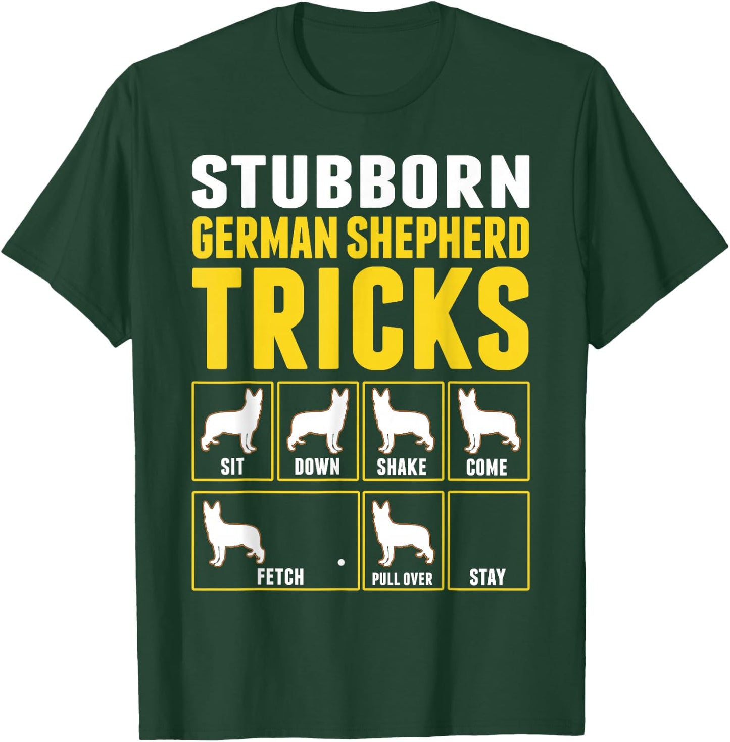 German Shepherd Dog Tricks T-Shirt - T-Shirt | Forest