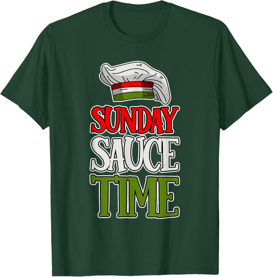 Sunday Sauce Time T-Shirt - T-Shirt | Forest