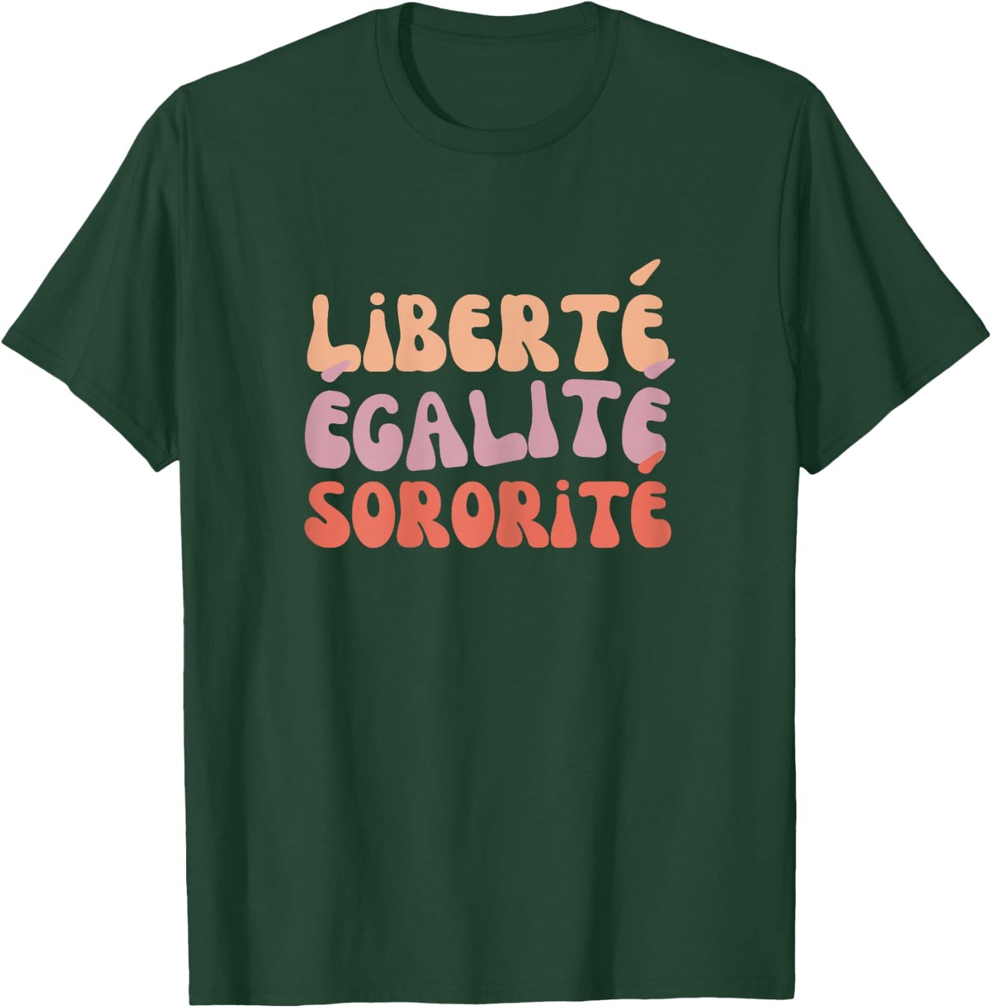 Freedom Equality Sorority Seventies for Sisters and Girlfriends , Black, Female X-Small T-Shirt - T-Shirt | Forest