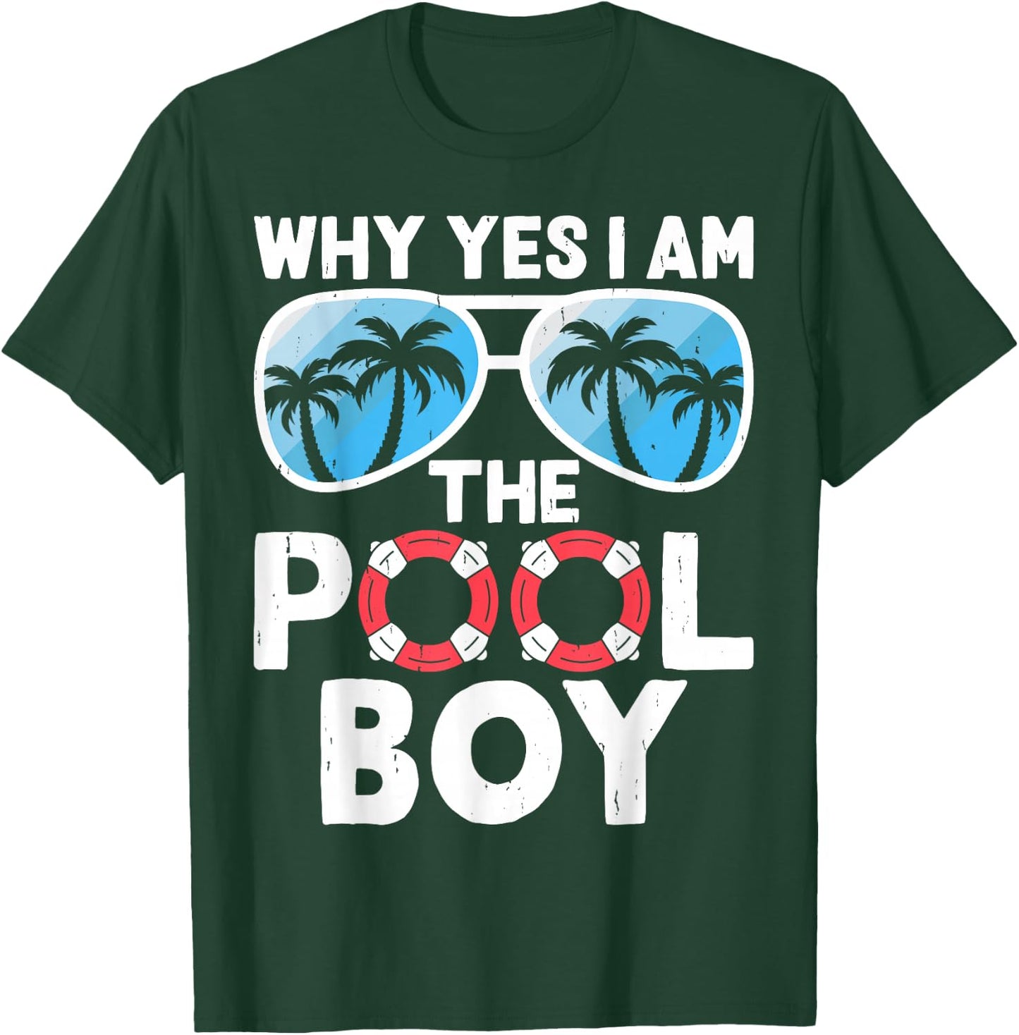 Pool Boy Swimmer Swimming Swim Team Gift Men Women Kids T-Shirt - T-Shirt | Forest