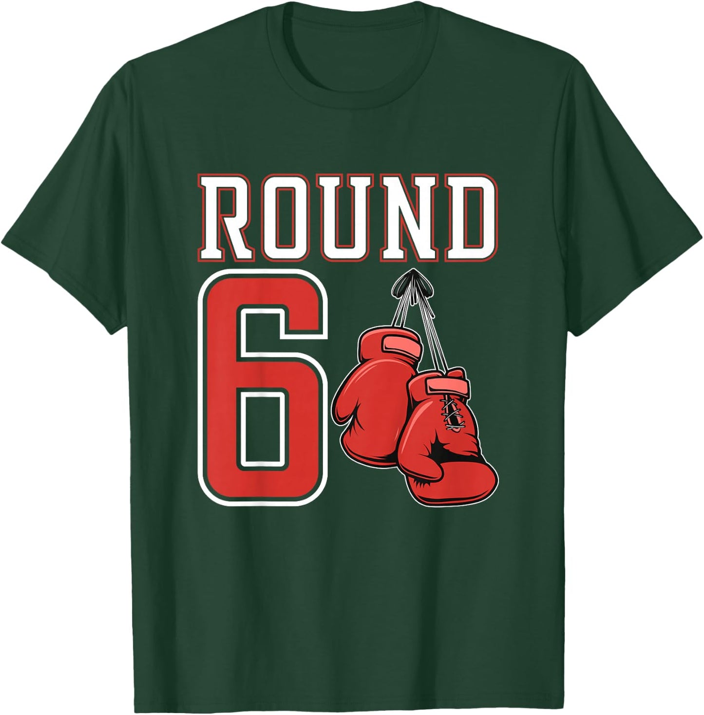 Kids 6th Birthday Boxing Boy 6 Year Old Boxer Bday Party T-Shirt - T-Shirt | Forest