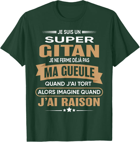 Super Gypsy I Close My Mouth Humor Gypsy , Black, S T-Shirt - T-Shirt | Forest