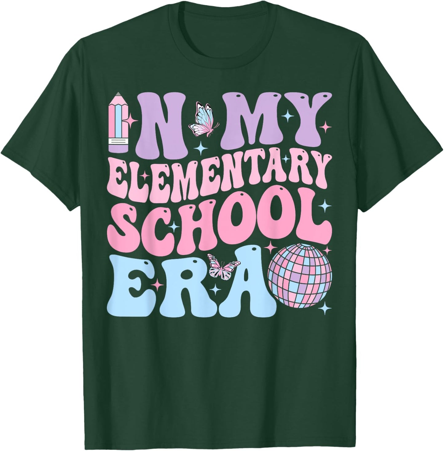 In My Elementary School Era Back To School Elementary School T-Shirt - T-Shirt | Forest