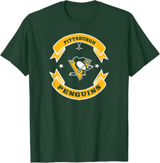 Pittsburgh Penguins Blaze Black Officially Licensed T-Shirt - T-Shirt | Forest