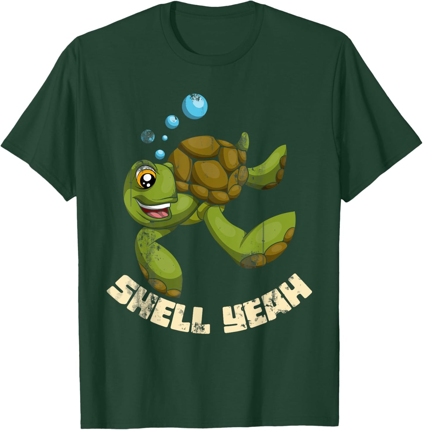 Shell Yeah Turtle T-Shirt - T-Shirt | Forest