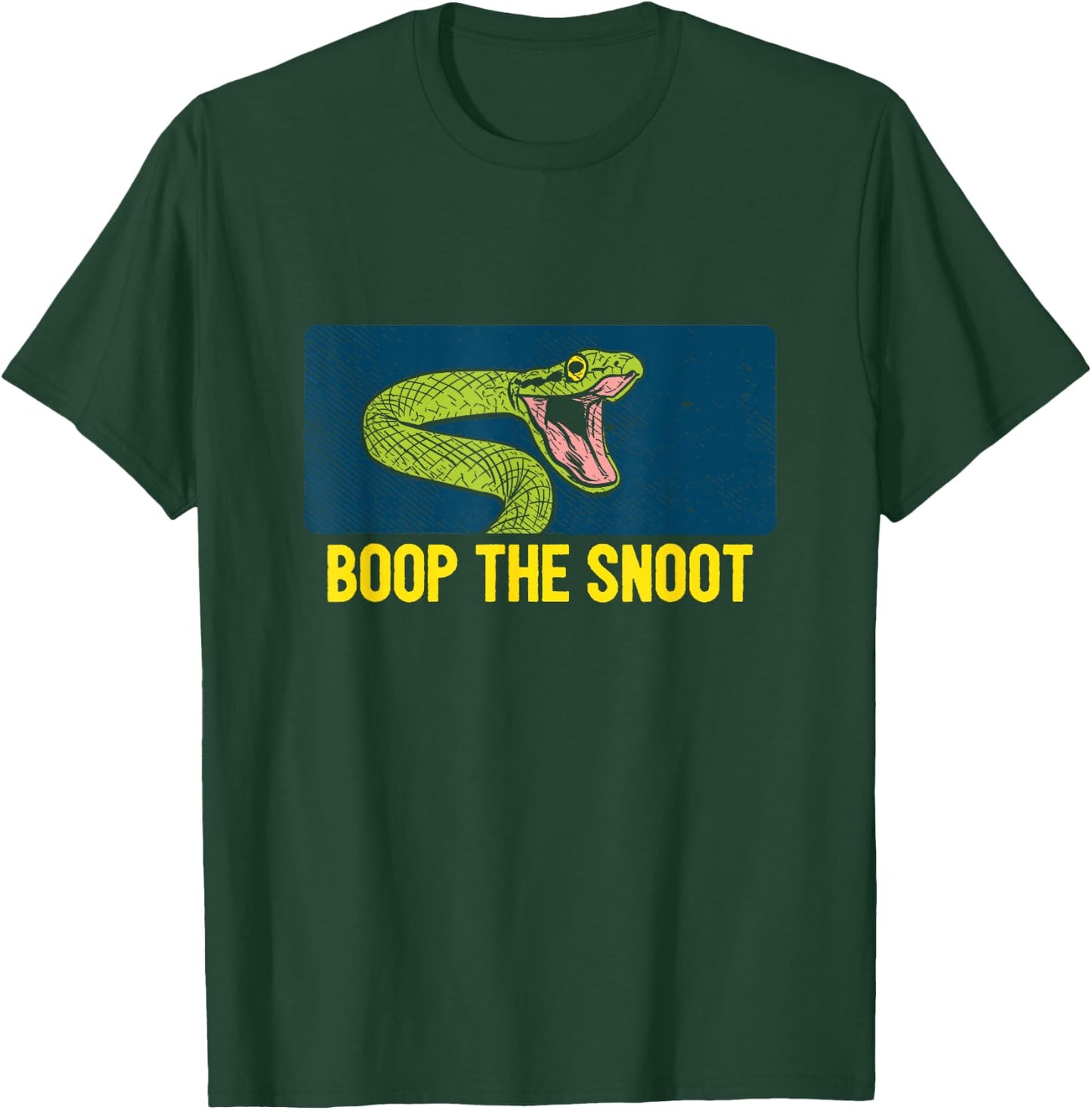 Boop The Snoot Snake Snakes Lover Keeper Funny Quote Meme T-Shirt - T-Shirt | Forest