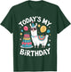 Todays My Birthday Llama Boy Family Party Decorations T-Shirt - T-Shirt | Forest