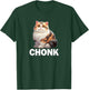 Cute Fat Chonk Chonky Calico Cat Lover Women Girls Kids T-Shirt - T-Shirt | Forest