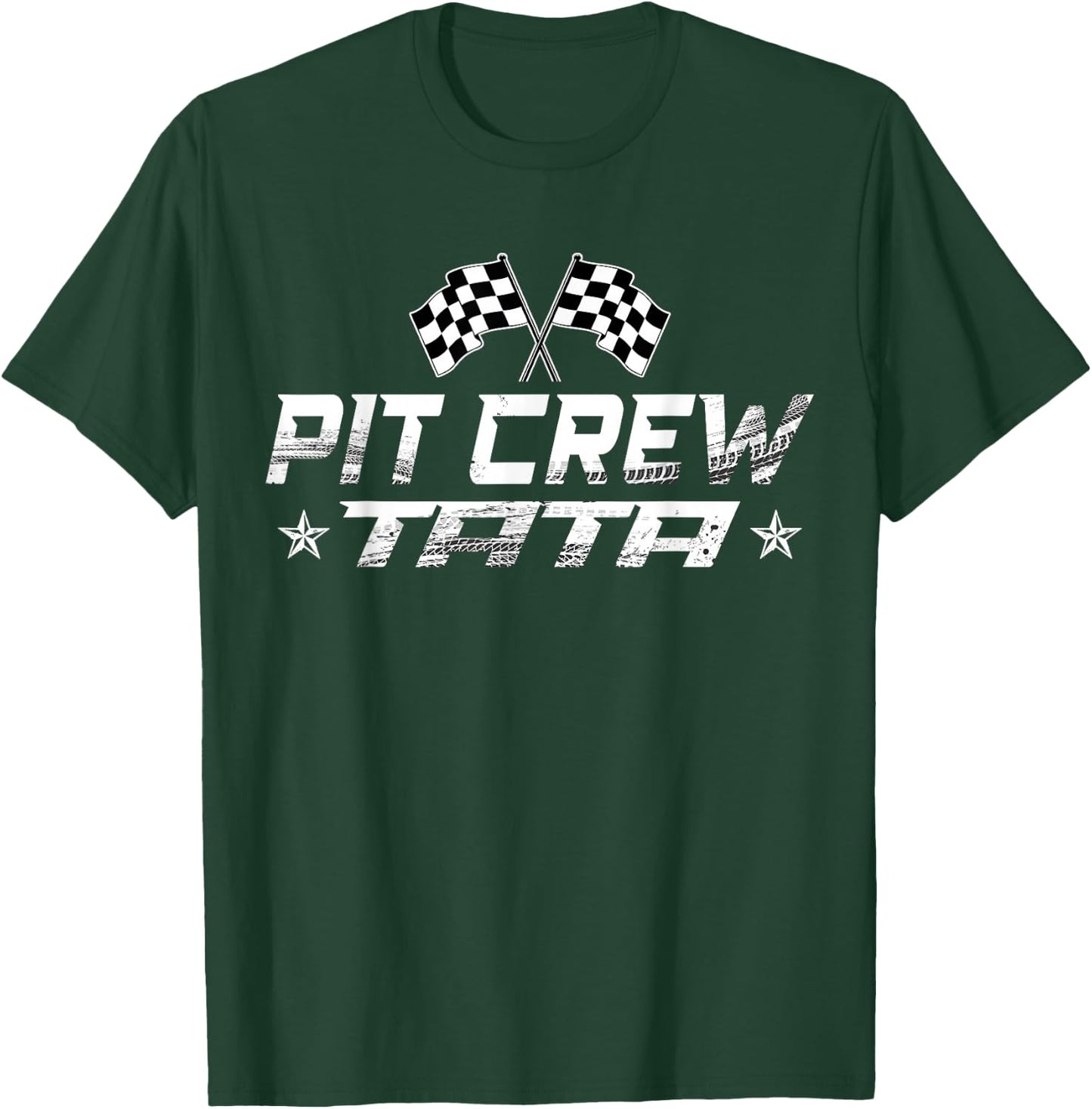 Race Car Birthday Party Racing Family Tata Pit Crew T-Shirt - T-Shirt | Forest