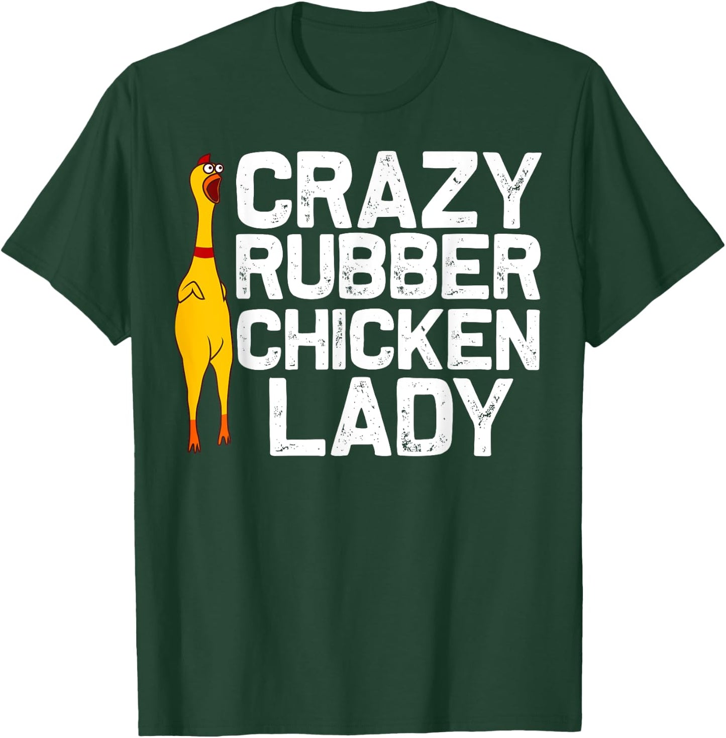 Funny Rubber Chicken Gift Women Mom Rubber Chicken Costume T-Shirt - T-Shirt | Forest