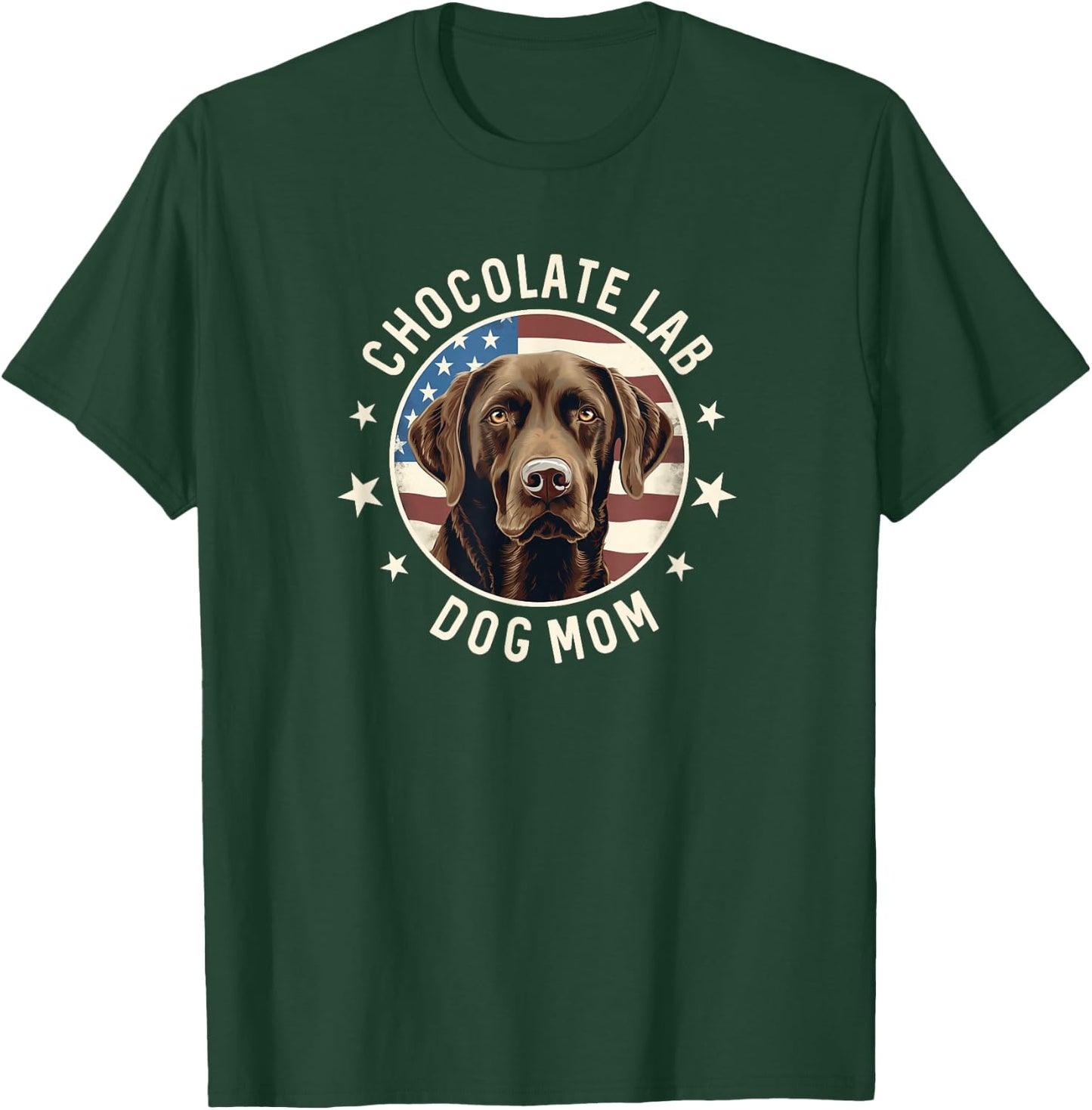 Chocolate Lab Gifts, Chocolate Labrador Retriever Dog Mom T-Shirt - T-Shirt | Forest