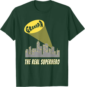 Grandpa - The Real Superhero T-Shirt - T-Shirt | Forest
