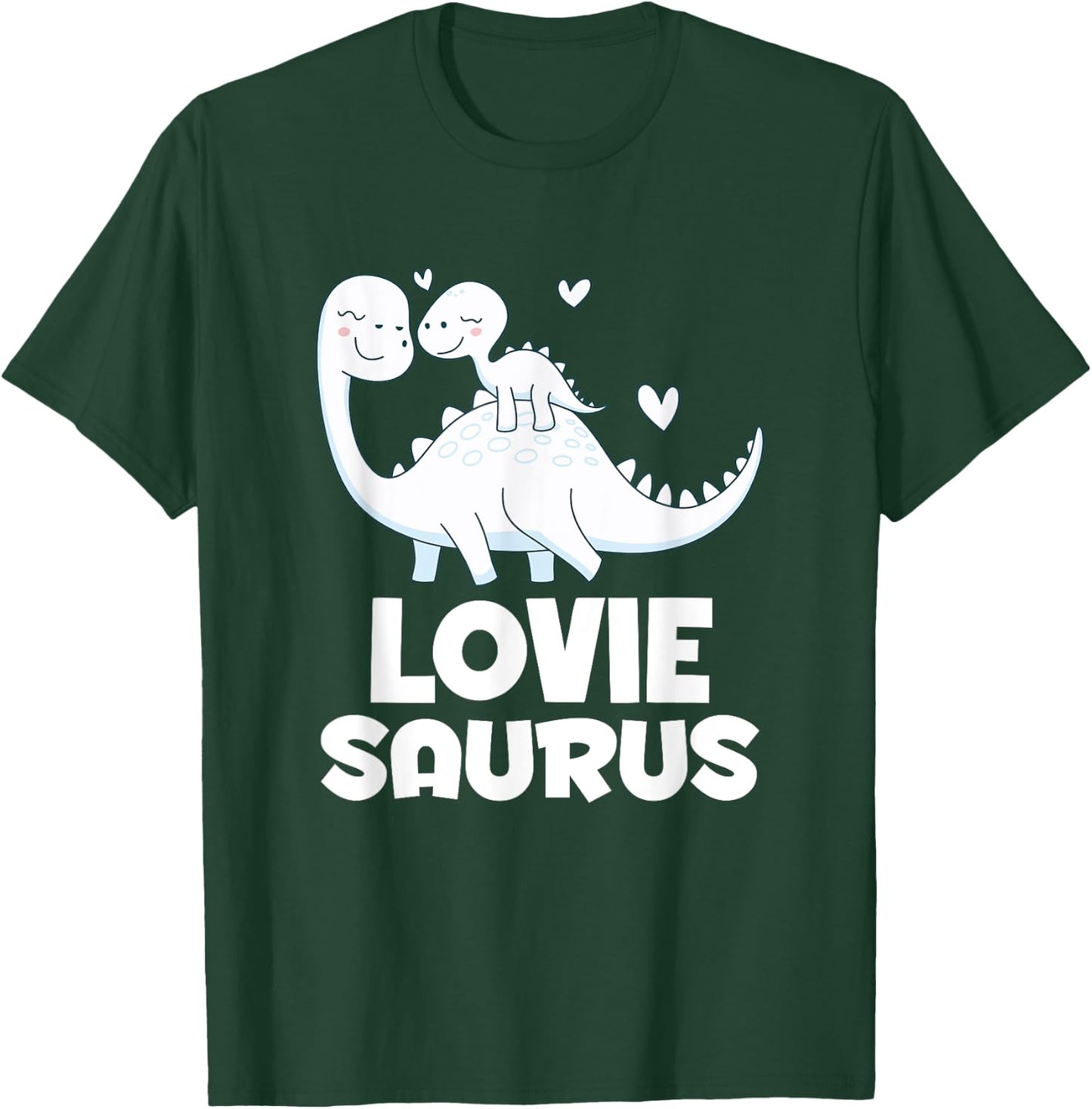 Cute Loviesaurus Dinosaur Lovie Grandkids T Rex T-Shirt - T-Shirt | Forest