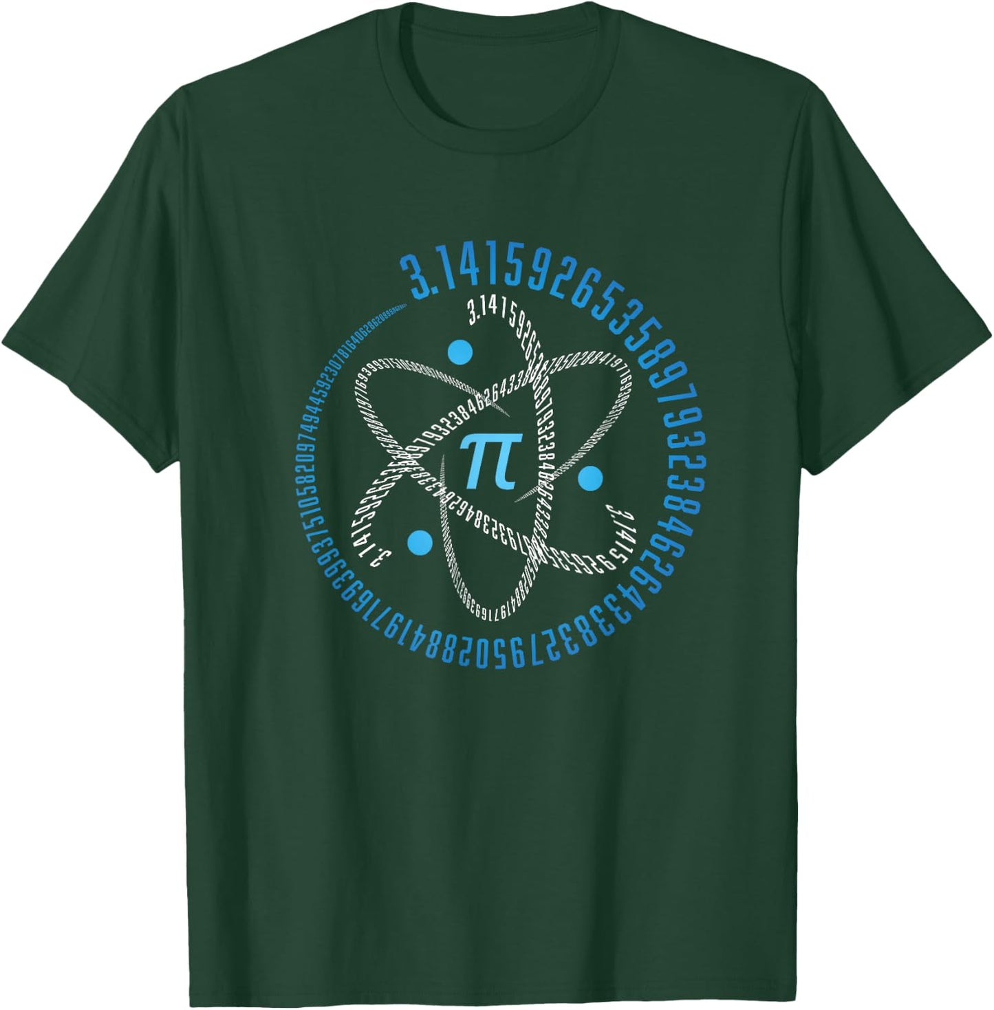 Atom Pi Math Science STEM Gift 3.14 Pi Day T-Shirt - T-Shirt | Forest