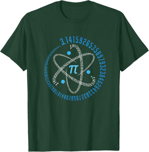 Atom Pi Math Science STEM Gift 3.14 Pi Day T-Shirt - T-Shirt | Forest
