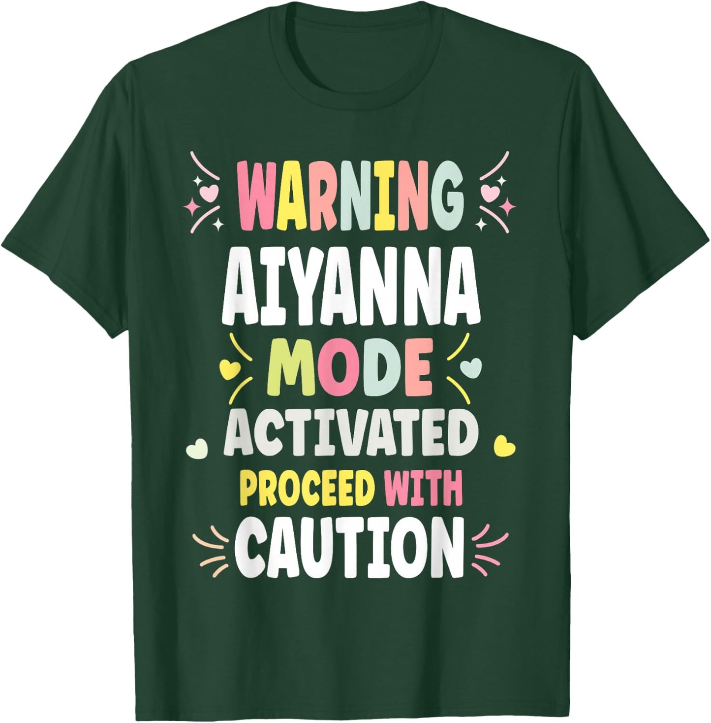 AIYANNA Personalized Women's Gift Custom AIYANNA T-Shirt - T-Shirt | Forest