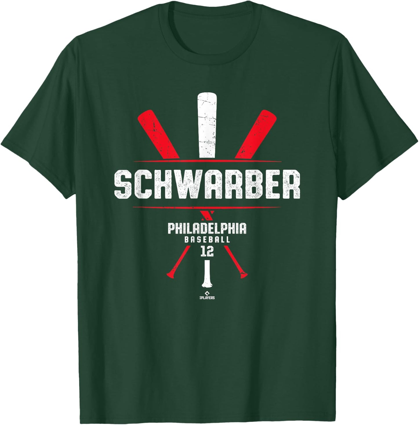 Vintage Baseball Bat Gameday Kyle Schwarber Philadelphia T-Shirt - T-Shirt | Forest