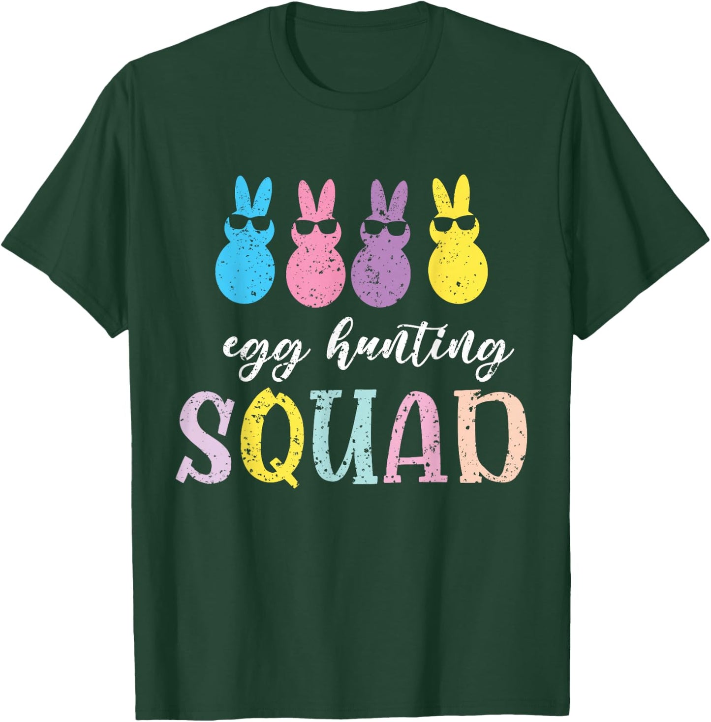 Funny Kids Baby Egg Hunting Squad T-Shirt - T-Shirt | Forest