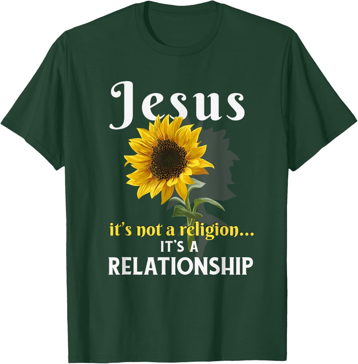 Jesus It is not religion It's a relationship T-Shirt - T-Shirt | Forest