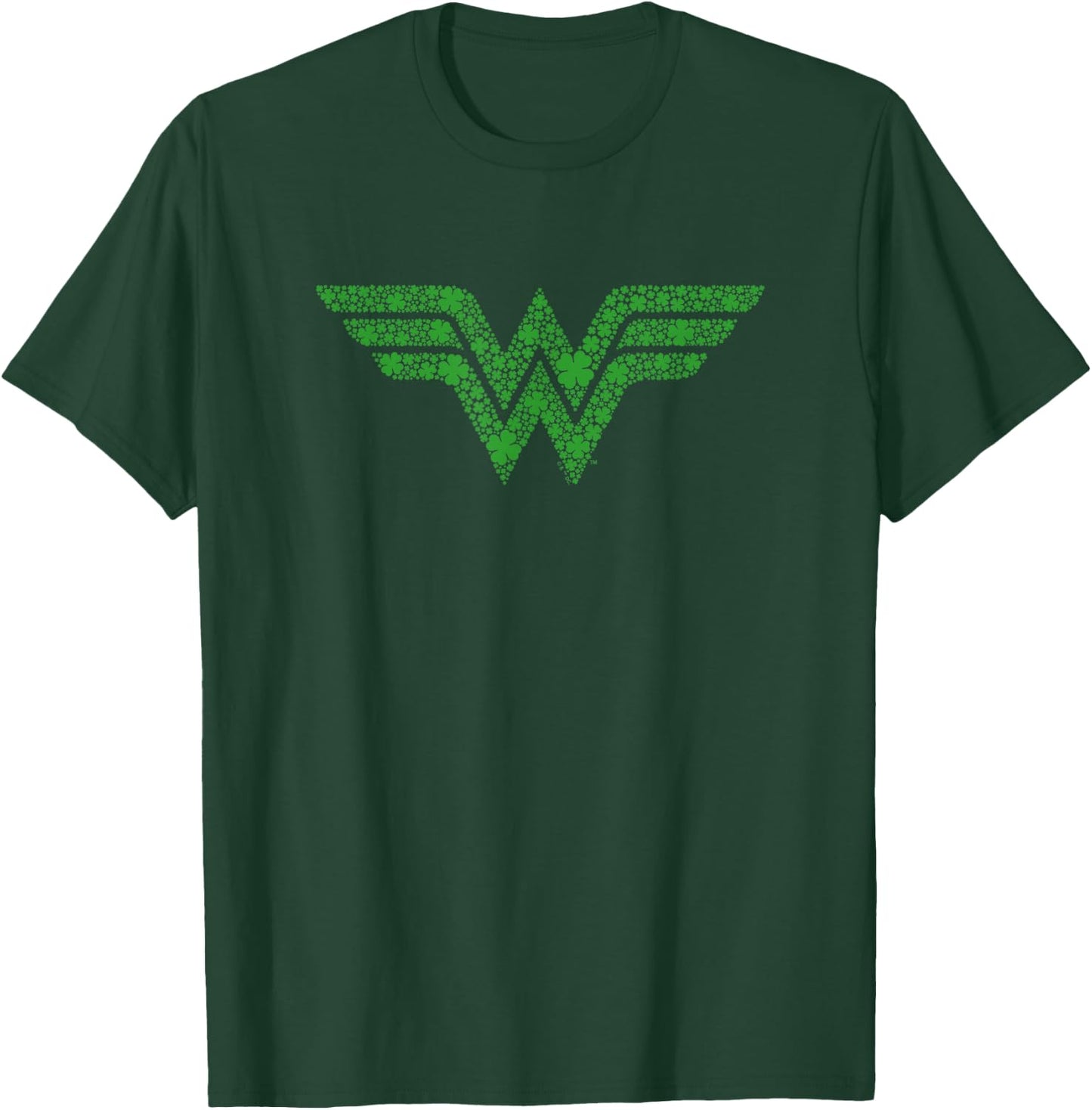 Wonder Woman St Patrick's Day Shamrock Logo T-Shirt - T-Shirt | Forest