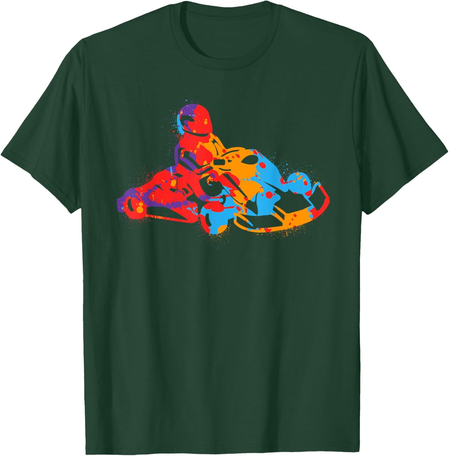 Kart Racing Colourful Boys Go Karts Motorsport Go-Kart , black T-Shirt - T-Shirt | Forest