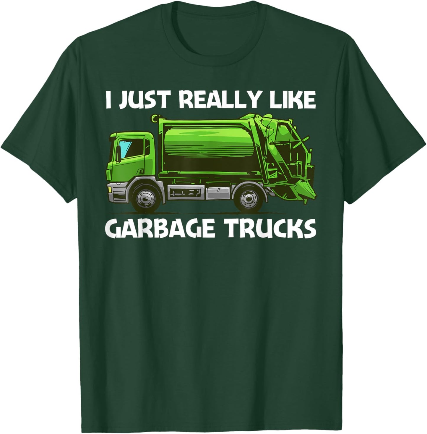 Best Garbage Truck Women Waste Management Garbage T-Shirt - T-Shirt | Forest
