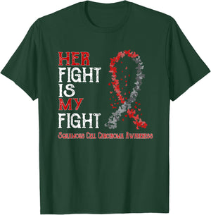 Her Fight Is My Fight Squamous Cell Carcinoma Awareness T-Shirt - T-Shirt | Forest