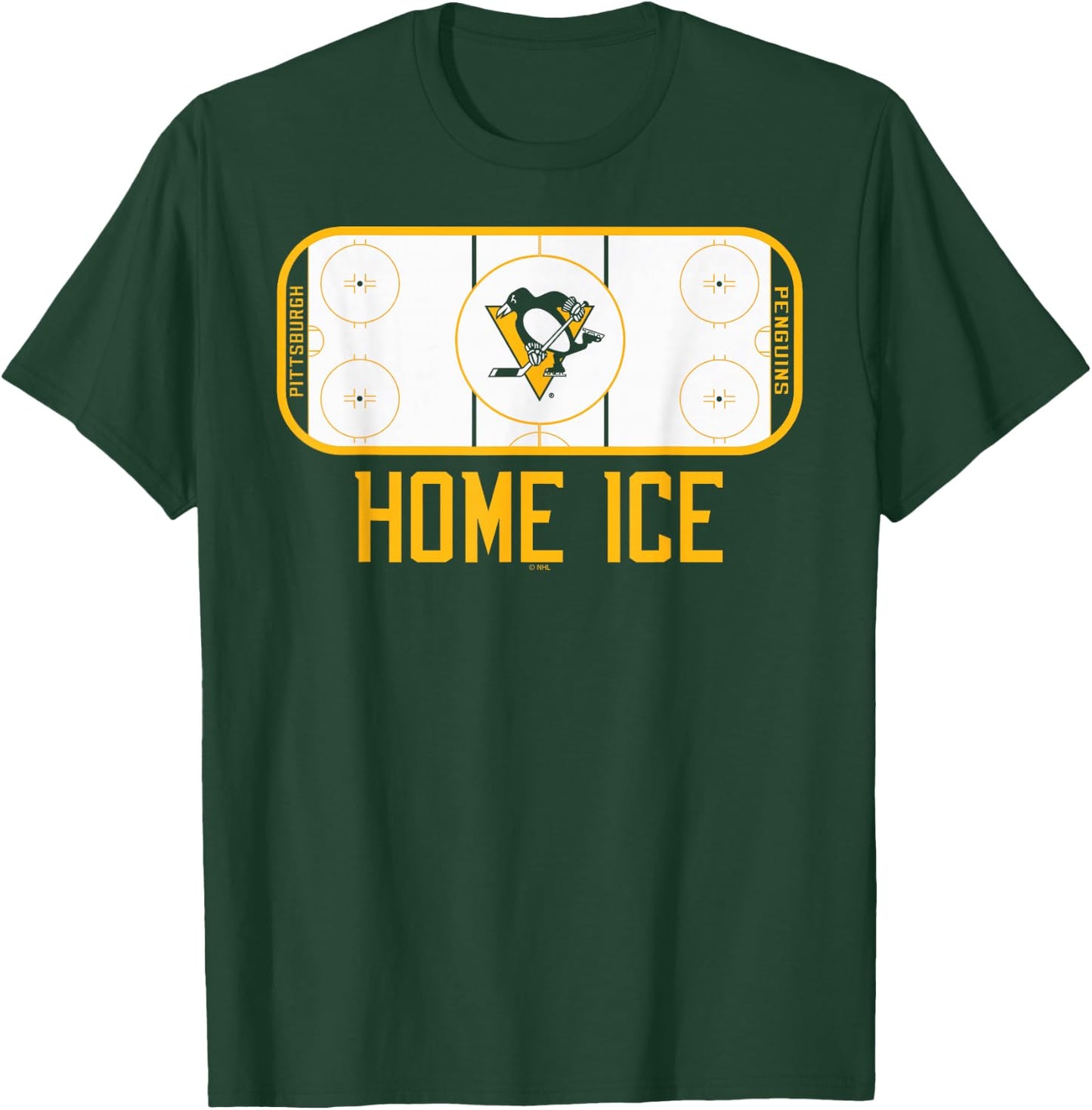 Pittsburgh Penguins Home Ice Black Officially Licensed T-Shirt - T-Shirt | Forest