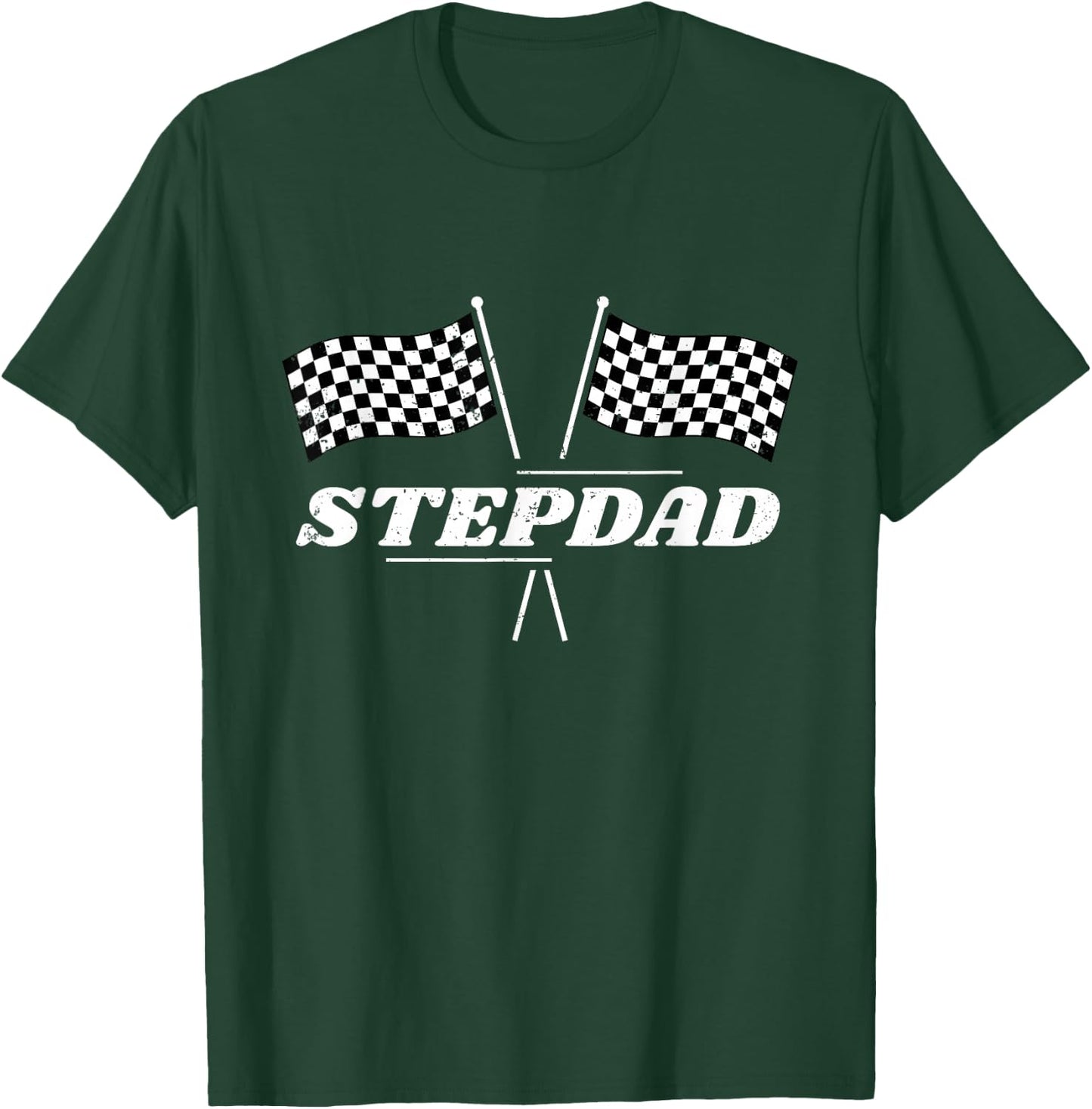 Pit Crew Stepdad Racing Car Family Matching Birthday Party T-Shirt - T-Shirt | Forest