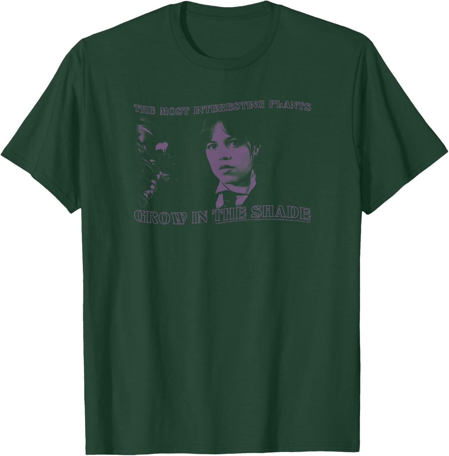 Wednesday The Most Interesting Plants Grow in Shade Photo T-Shirt - T-Shirt | Forest