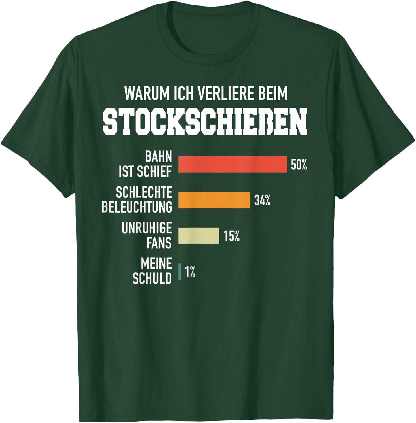 Stockschießen Eisstock Stockschütze Eisstockschießen T-Shirt - T-Shirt | Forest