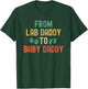 From Fur Daddy to Baby Daddy New Dad Black Chocolate Lab T-Shirt - T-Shirt | Forest