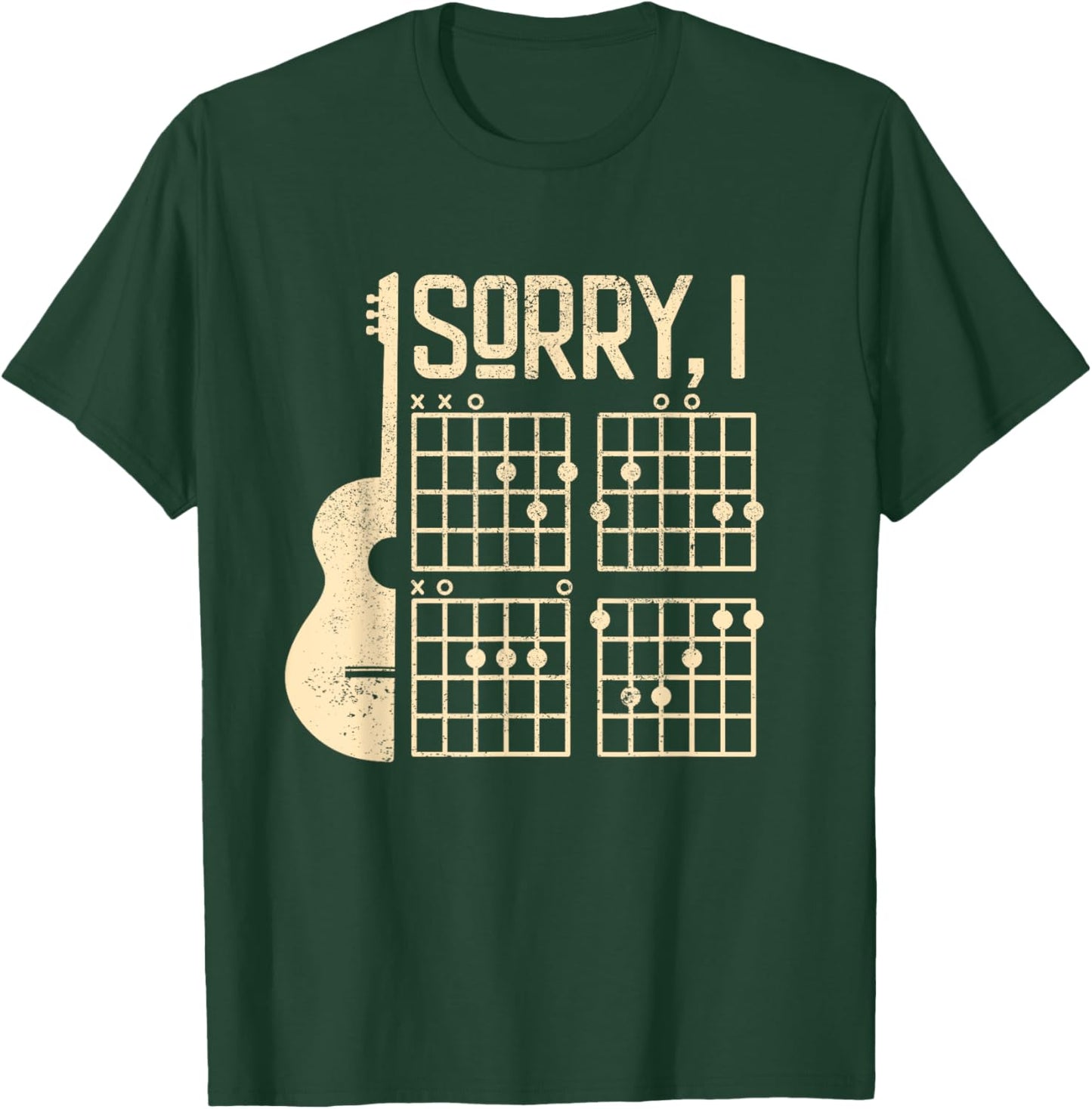 Sorry IDGAF Guitar - Sorry I Don't Give a F Guitar T-Shirt - T-Shirt | Forest