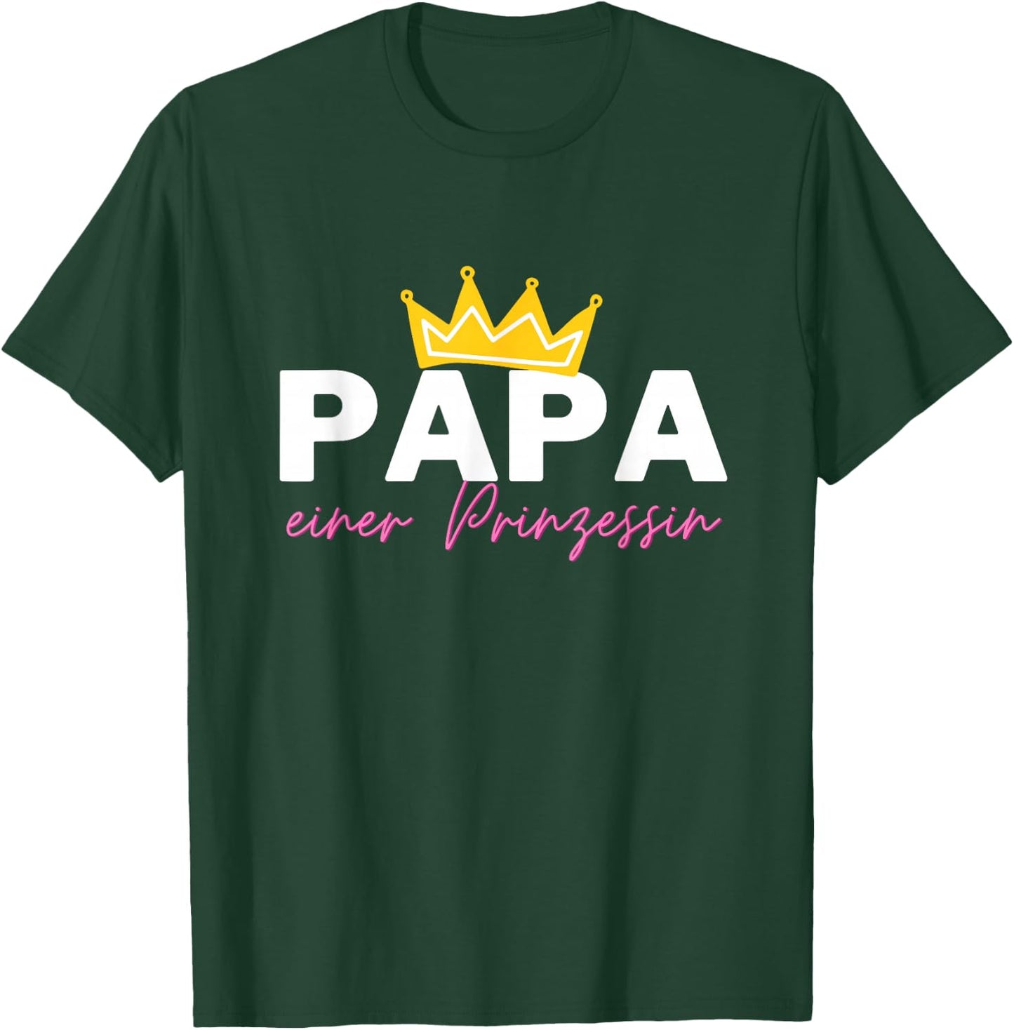 Papa einer Prinzessin für LieblingPapa von der Tochter , black T-Shirt - T-Shirt | Forest