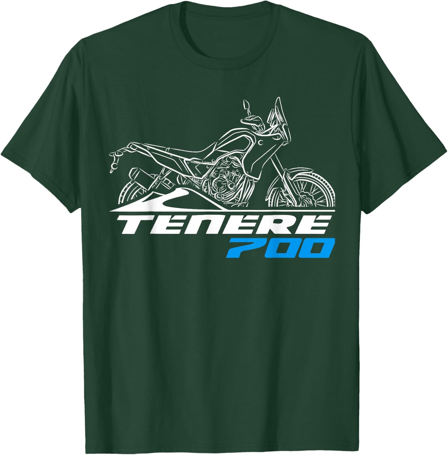 Tenere 700 for Adventure Motorcycle Riders T-Shirt - T-Shirt | Forest