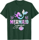 Mermaid Squad Birthday Squad Party Matching Kids Girl T-Shirt - T-Shirt | Forest