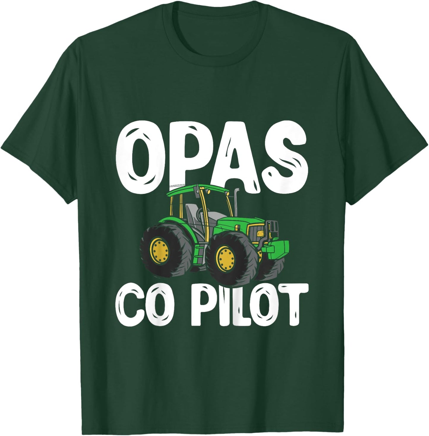 Zukünftiger Landwirt Trecker Traktor Opas Co Pilot T-Shirt - T-Shirt | Forest
