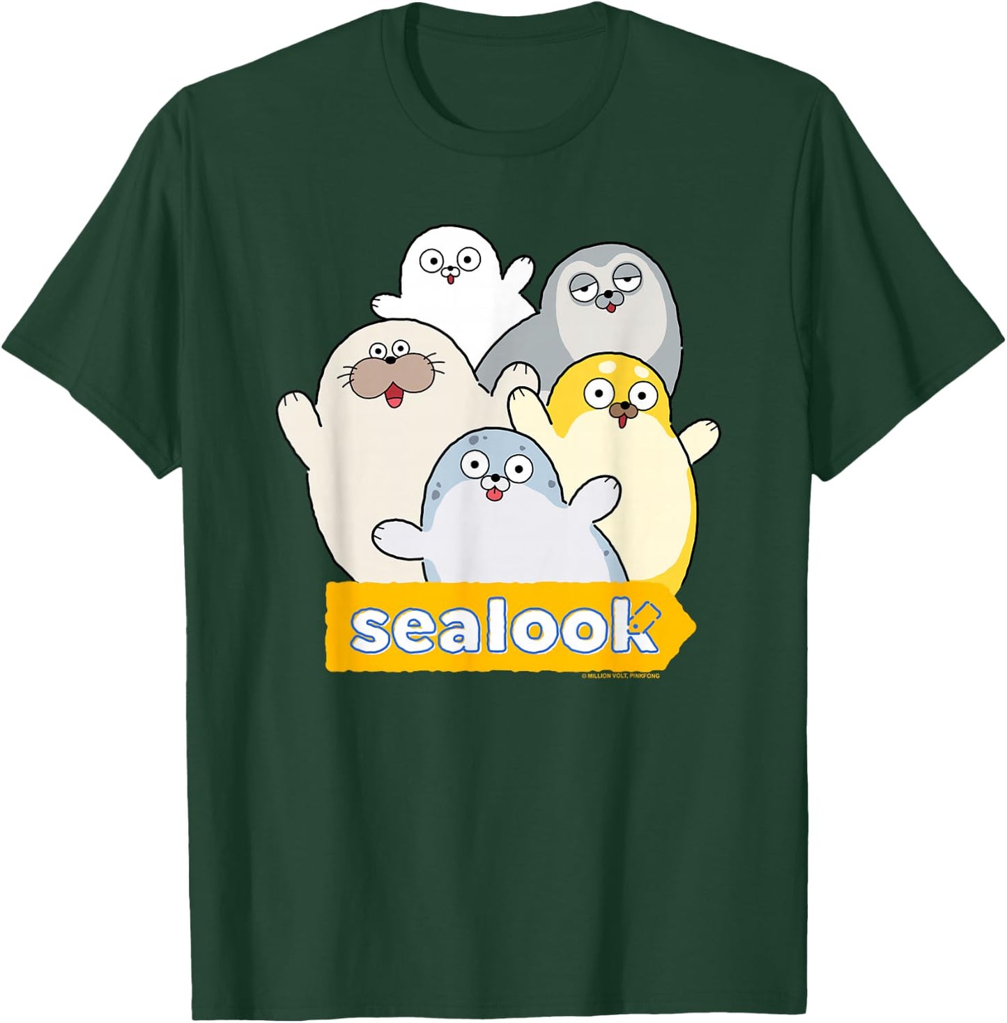Sealook Seal Group T-Shirt - T-Shirt | Forest