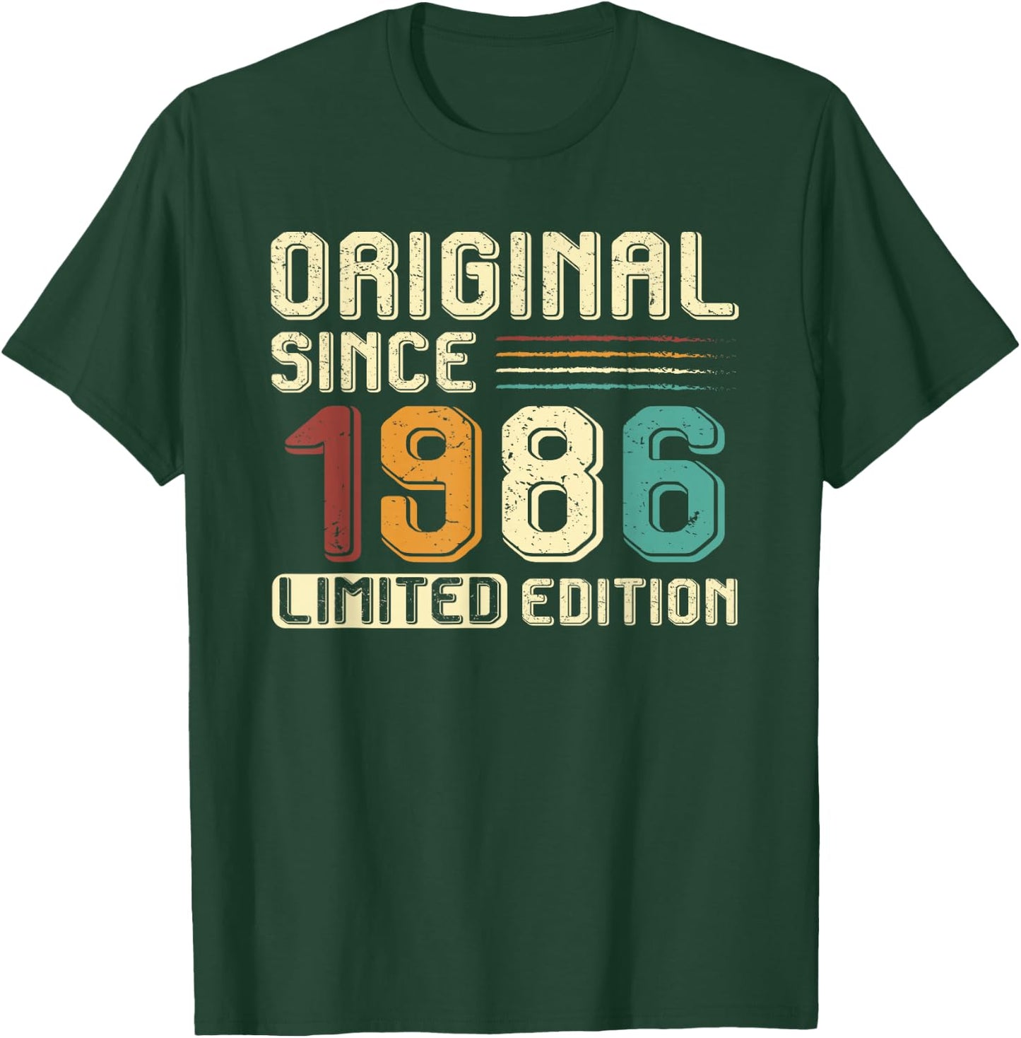 Original Gift Since 1986 Birthday Party 38 Years Man T-Shirt - T-Shirt | Forest
