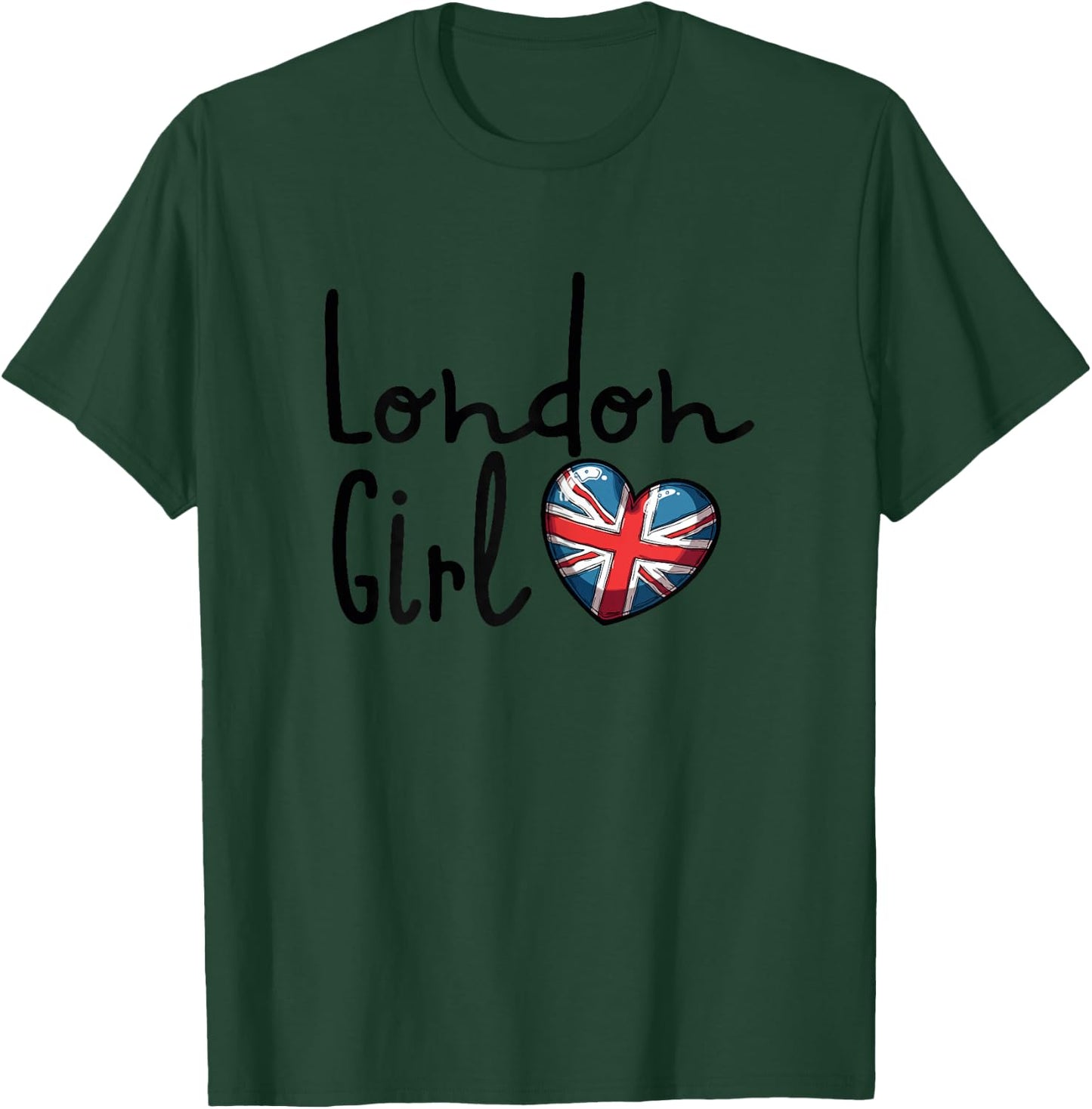 London Girl, London Girls, British Flag Women's , White T-Shirt - T-Shirt | Forest