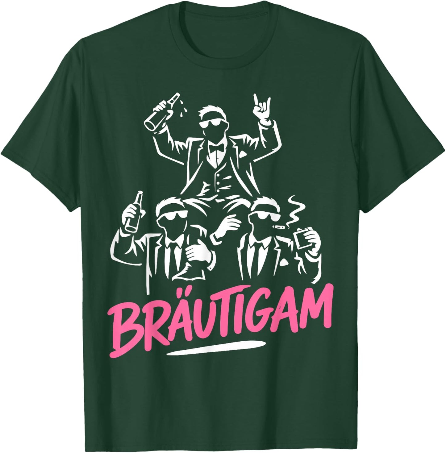Bräutigam JGA Männer Kostüm JGA Junggesellenabschied T-Shirt - T-Shirt | Forest